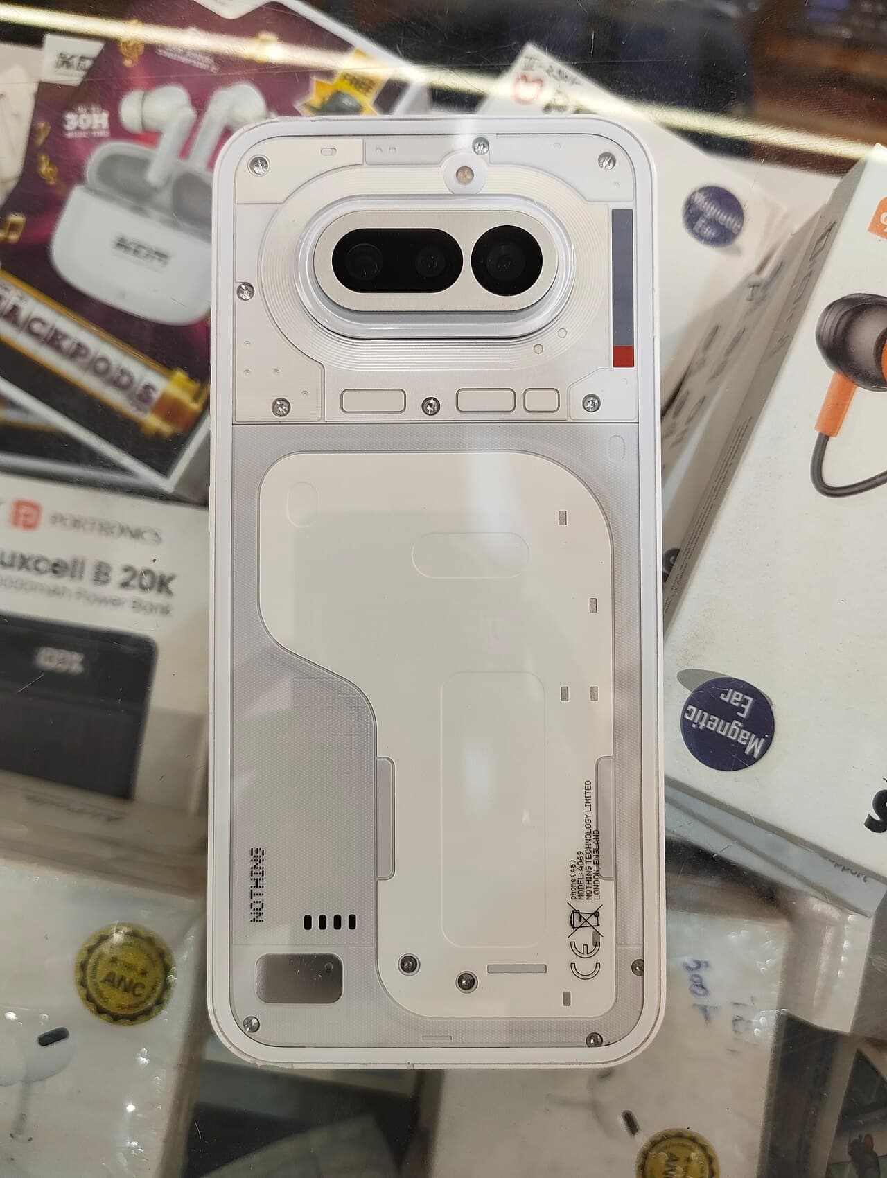 Back of the Nothing Phone (4a) in White