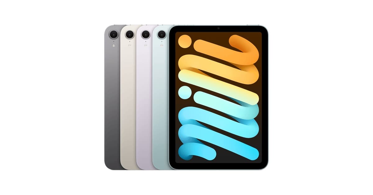 Apple iPad mini (A17 Pro) in four colors